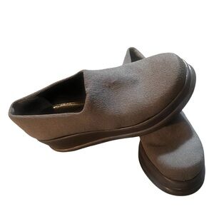 Robert Clergerie Vigny Gray Stretch Platform Shoes for Ladies, Size 6B, EUC